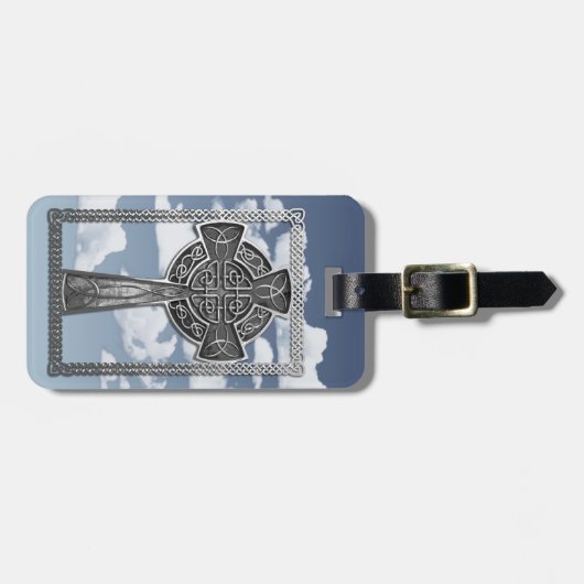 Worn Metal Cross Bagagelabel (Voorkant horizontaal)