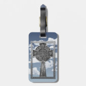 Worn Metal Cross Bagagelabel (Achterkant verticaal)
