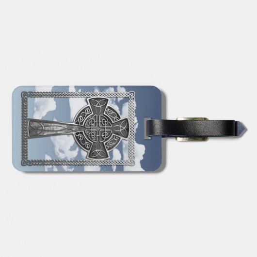 Worn Metal Cross Bagagelabel (Achterkant horizontaal)