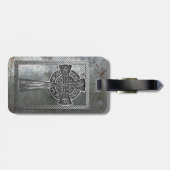 Worn Metal Cross Bagagelabel (Achterkant horizontaal)