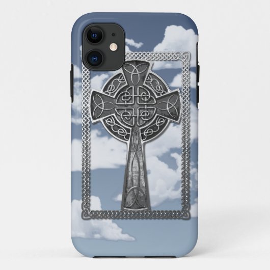 Worn Metal Cross Case-Mate iPhone Case (Achterkant)