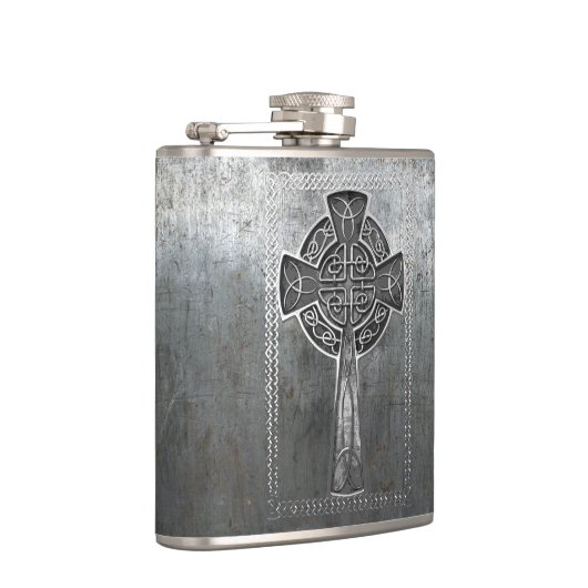 Worn Metal Cross Heupfles (Rechts)