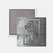 Worn Metal Cross Magneet (Voorkant / Achterkant)