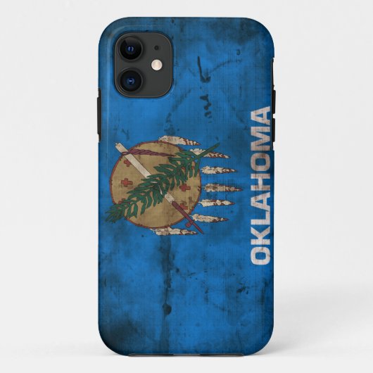 Worn Oklahoma Flag; Case-Mate iPhone Case (Achterkant)