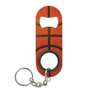 Worn Oranje Basketball Sleutelhanger Flessenopener