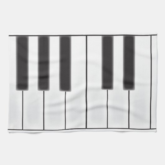 Worn Piano Keys Theedoek (Horizontaal)