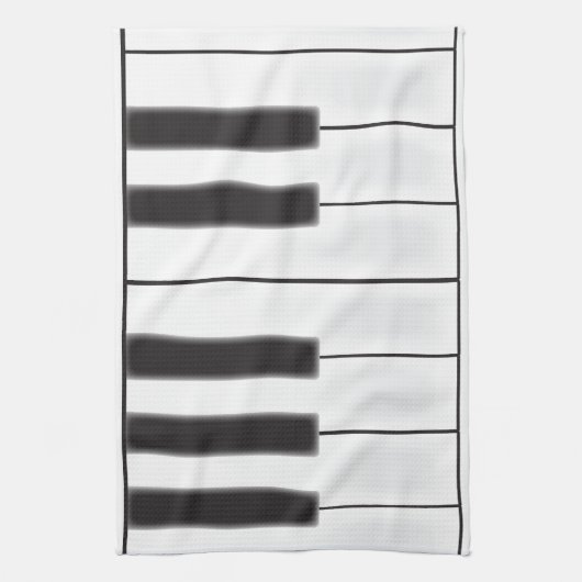 Worn Piano Keys Theedoek (Verticaal)