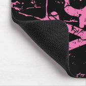Worn Pink Skull en Crossbones Muismat (Hoek)