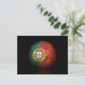 Worn Portugees Football Voetbal Briefkaart (Staand voorkant)