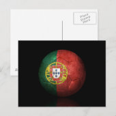 Worn Portugees Football Voetbal Briefkaart (Voorkant / Achterkant)