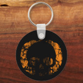 Worn Pumpkin Skull Sleutelhanger (Voorkant)