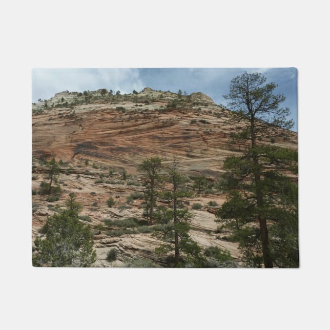 Worn Rock Walls in Zion National Park Deurmat (Voorkant)