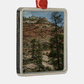 Worn Rock Walls in Zion National Park Metalen Ornament (Rechts)