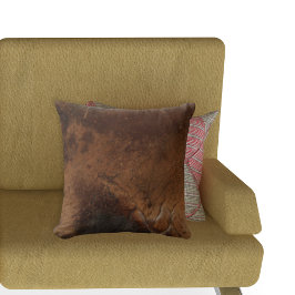 Worn Saddle Faux Leather Kussen
