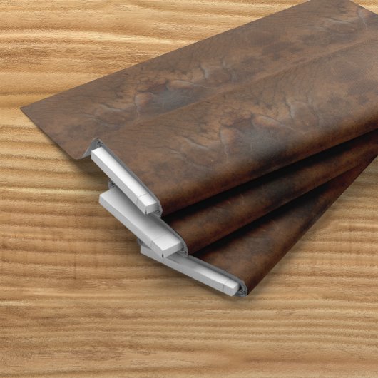 Worn Saddle Faux Leather Stof