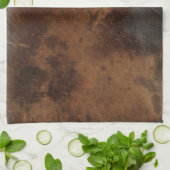 Worn Saddle Faux Leather Theedoek (Gevouwen)