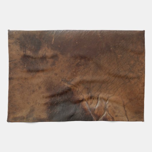 Worn Saddle Faux Leather Theedoek (Horizontaal)