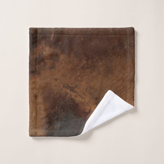 Worn Saddle Faux Leather Washandje (Wasdoekje)