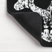 Worn Skull en Crossbones Muismat (Hoek)