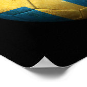 Worn Swedish Football Voetbal Poster (Hoek)