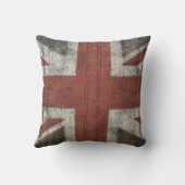 Worn Union Jack Cushion Kussen (Achterkant)
