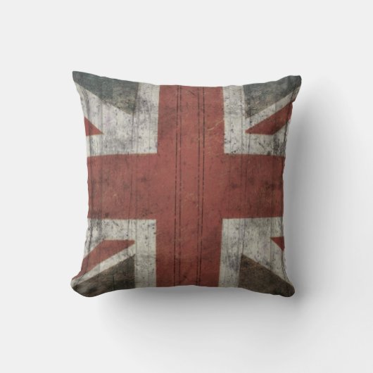 Worn Union Jack Cushion Kussen (Voorkant)