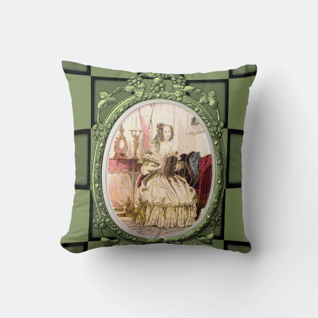 worp kussen decor vintage (Voorkant)