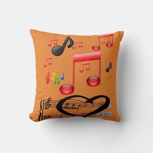worp kussen decoreer muziek gitaar (Voorkant)