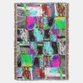 Worpdeken – Abstract raster Deken (Voorkant Verticaal)