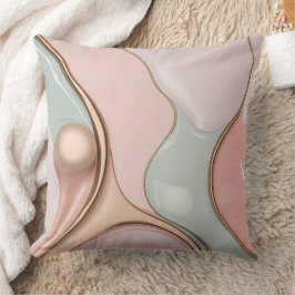 Worpillow in stijlvolle abstracte grafische vormge kussen