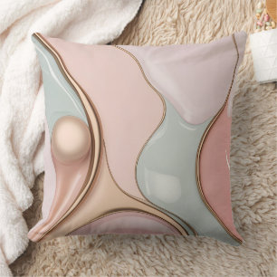 Worpillow in stijlvolle abstracte grafische vormge kussen