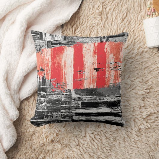 Worpillow – Rood Pulse Abstract Ontwerp Kussen (Deken)