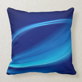 Worpkussen - Abstract Held Blauw Kussen