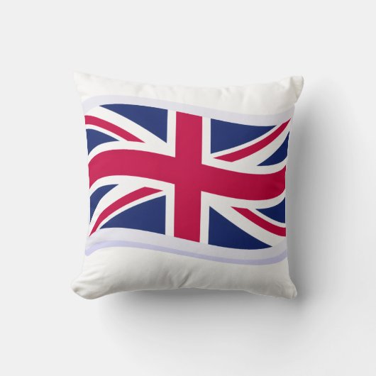 Worpkussen met Union Jack (voorzijde) 40,6cm Kussen (Voorkant)