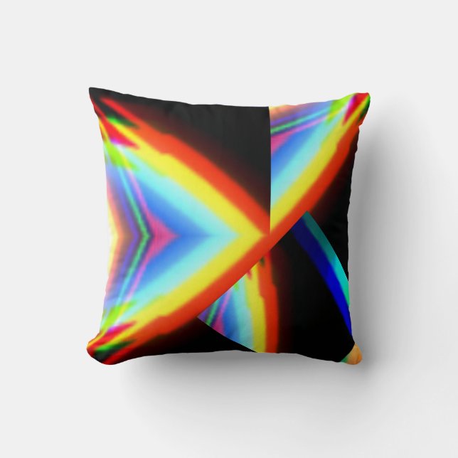 Worpkussen multicolor ruimte kussen (Voorkant)