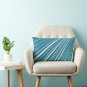 Worpkussen Streep Aqua Blauw Wit Kussen (Stoel)