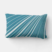 Worpkussen Streep Aqua Blauw Wit Kussen (Achterkant)