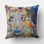 Worpkussen - Street Art Graffiti Kunst Kussen (Achterkant)