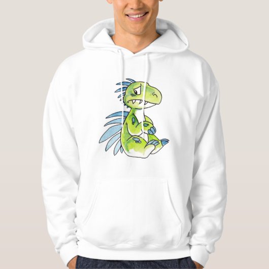 Worried Dinosaur Hoodie (Voorkant)