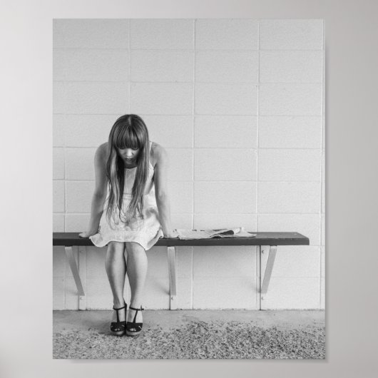 Worried Girl Poster (Voorkant)