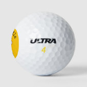 Worried Yellow Emoji Golfballen (Logo)