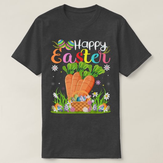 Worrot Bunny Egg Hunting Funny Carrot Happy Paast T-shirt (Design voorkant)