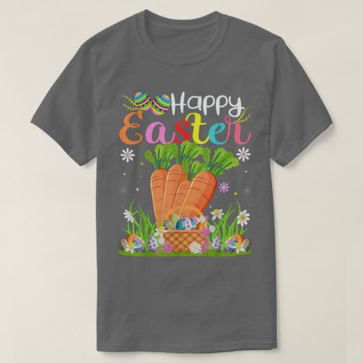 Worrot Bunny Egg Hunting Funny Carrot Happy Paast T-shirt (Design voorkant)