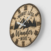 Worry Less Wander More Rustic Mountain Cabin Grote Klok (Hoek)