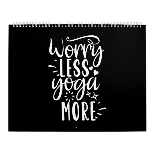 worry less yoga more kalender (Hoes)