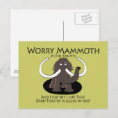 Worry Mammoth Briefkaart (Voorkant / Achterkant)
