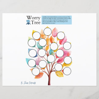 Worry Tree Worksheet - Digital Download