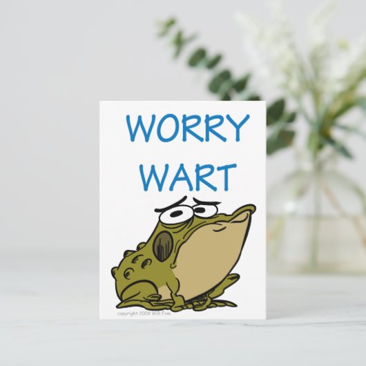 WORRY WART BRIEFKAART (Staand voorkant)