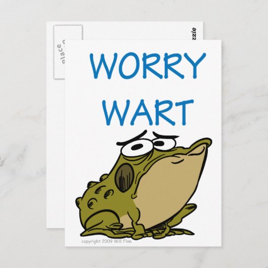 WORRY WART BRIEFKAART (Voorkant / Achterkant)