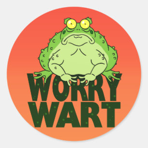 Worry Wart Ronde Sticker